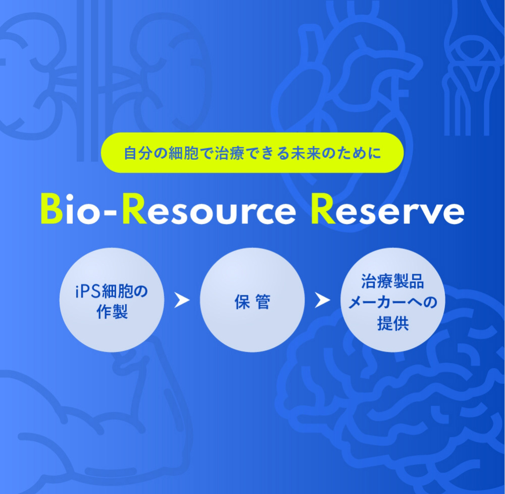 Bio-Resource Reserve 自家*iPS細胞 製造・保管サービス